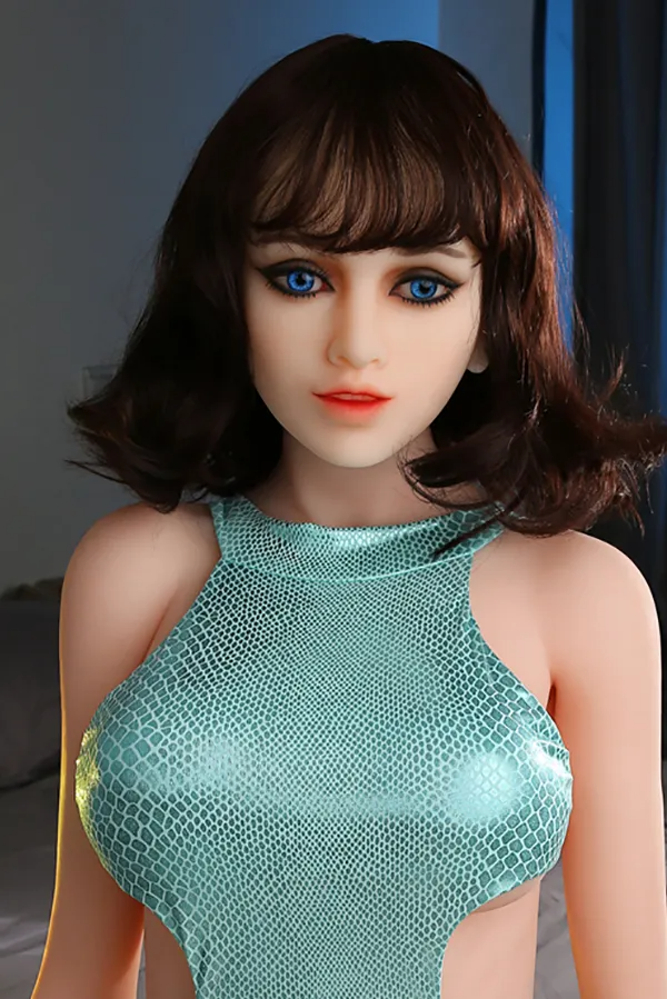große blaue Augen reale doll