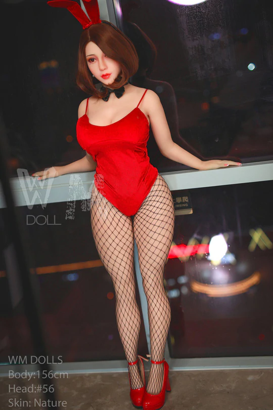 Festliche rote Realistic sex doll