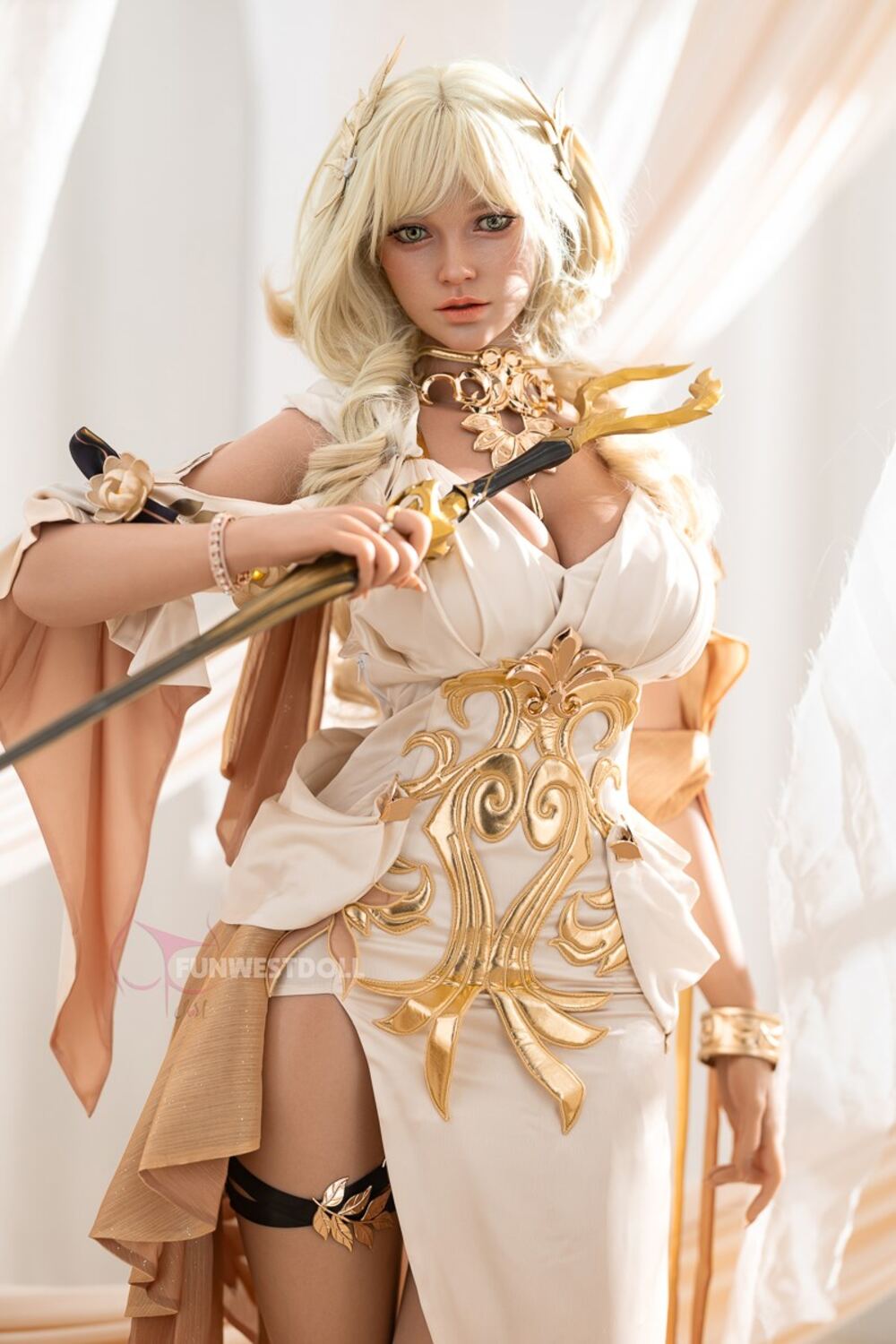 Silikon Sexpuppe Aglaea | Goldene Weberin Love doll