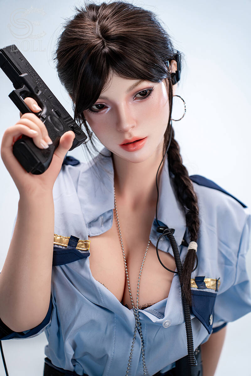 Silikon Liebespuppen Nadia Voss.B | Sexy scharfsinnige Agenten Sexpuppe